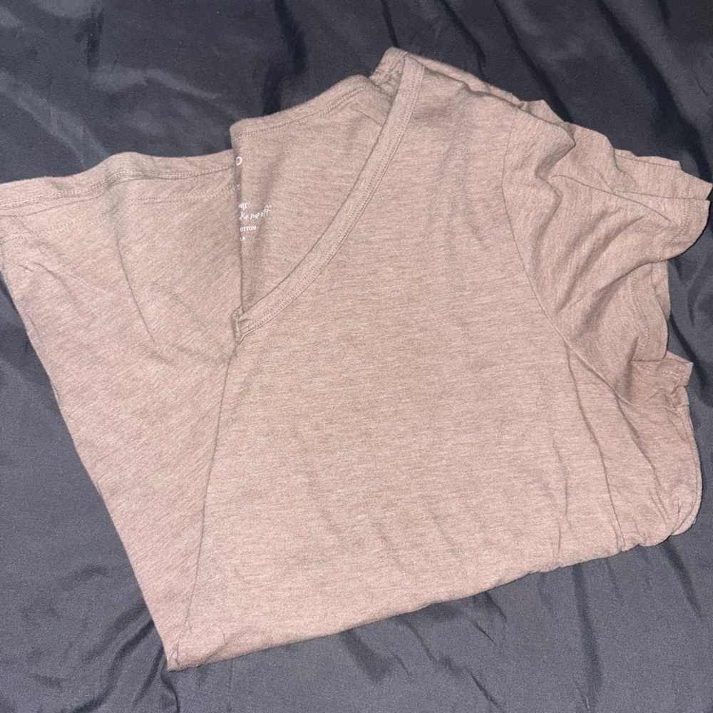 Torrid Classic Fit Tan V-Neck Tee